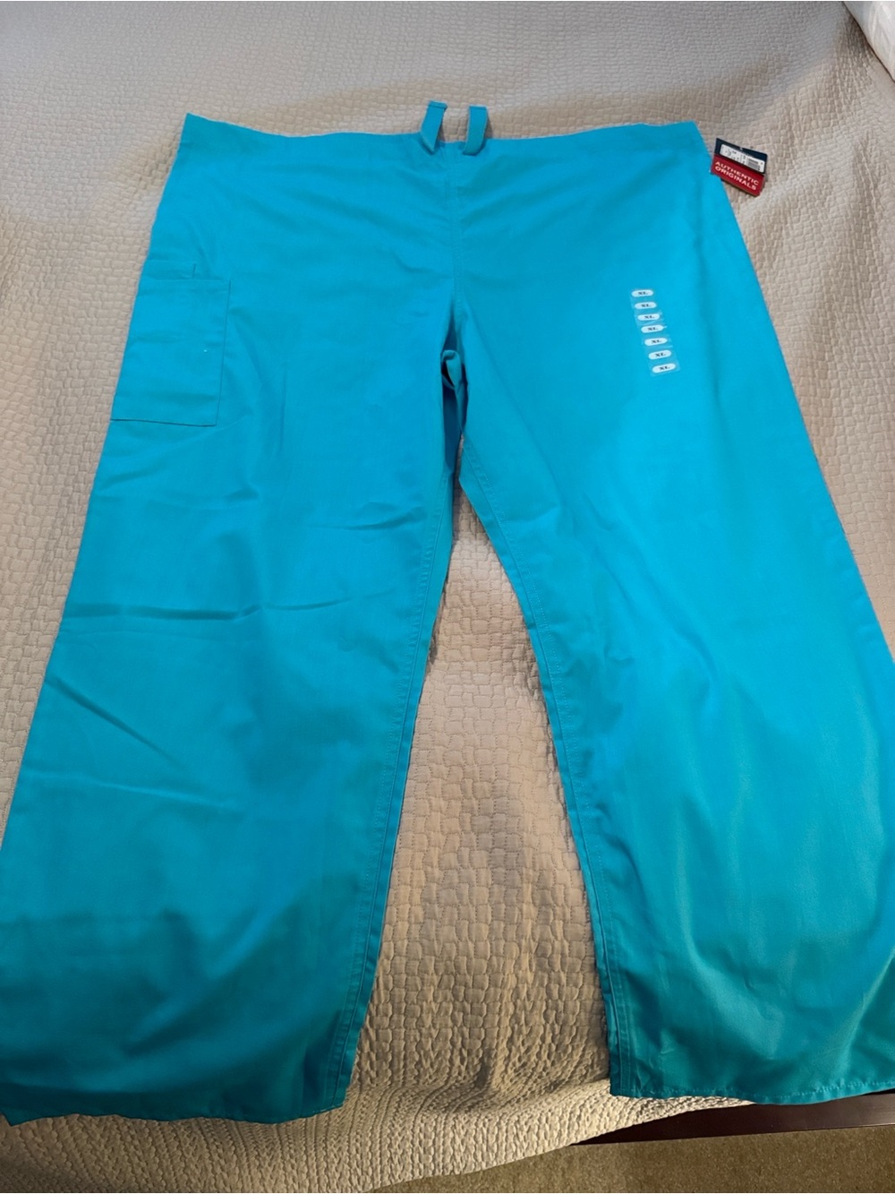 Cherokee Teal/Torquise colored Scrub Pants with Utility Pocket